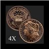 Image 1 : 1 oz Morgan .999 Fine Copper Bullion Round