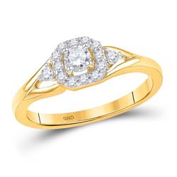 Diamond Solitaire Bridal Wedding Engagement Ring 1/3 Cttw 10kt Yellow Gold