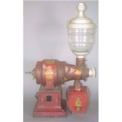 ENGLISH PAINTED COFFEE GRINDER