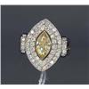 Image 1 : FANCY YELLOW DIAMOND RING