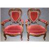 Image 1 : PAIR OF VICTORIAN MAHOGANY PARLOR CHAIR