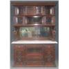 Image 2 : VICTORIAN MAHOGANY MARBLE TOP SIDEBOARD