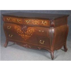 R.J. HORNER MAHOGANY INLAID DRESSER