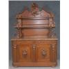 Image 1 : AMERICAN ROCOCO WALNUT MARBLE TOP SIDEB