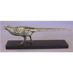 MARCEL BOURAINE, BRONZE OF PHEASANT