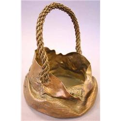 JAPANESE FREE FORM BRONZE VESSEL