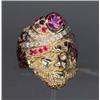 Image 1 : FIGURAL RING with pink tourmaline