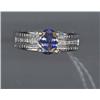 Image 1 : TANZANITE AND DIAMOND RING