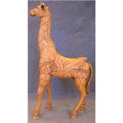 MODERN CAROUSEL CARVED GIRAFFE