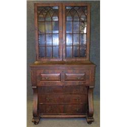 AMERICAN GOTHIC REVIVAL MAHOGANY SECRET