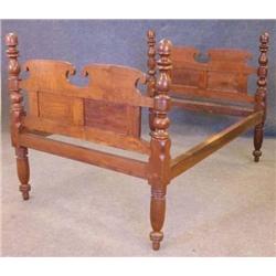 EARLY AMERICAN CHERRY FOUR POSTER BED