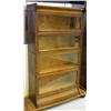 Image 1 : OAK FOUR SECTION STACKING BOOKCASE