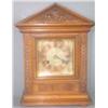 Image 1 : GERMAN WALNUT CARVED MANTLE CLOCK 