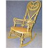 Image 1 : VICTORIAN WICKER HEART SHAPED BACK ROCK