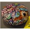 Image 1 : MILLEFORI ART GLASS COMPOTE