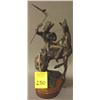 Image 1 : BRONZE STATUE OF INDIAN signed Shaffer