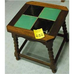 TILE TOP TABLE circa 1920