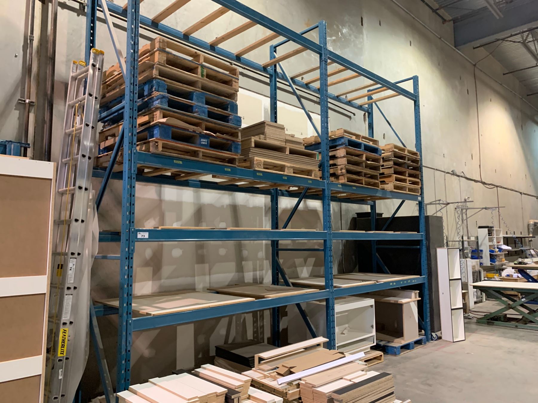 2 BAY PALLET RACKING SYSTEM WITH 3 UPRIGHTS & 16 CROSSBARS APPROX 20FT ...
