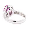 Image 3 : 2.02 ctw Pink Topaz and Diamond Ring - 14KT White Gold