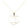 Image 1 : Heart Shaped Number "13" Pendant with Chain - 14KT Yellow Gold