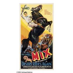 Destry Rides Again (Universal, 1932. Three Sheet (41" X Destry Rides Again (Universal, 1932).