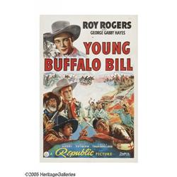 Young Buffalo Bill (Republic, 1940). One Sheet (27" X 4 Young Buffalo Bill (Republic, 1940).