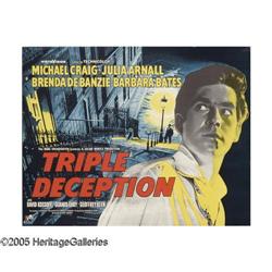 Triple Deception (Rank, 1956). British Half Sheet (22  Triple Deception (Rank, 1956).