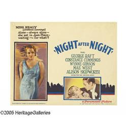 Night After Night. (Paramount, 1932). (2) Lobby Cards ( Night After Night (Paramount, 1932).