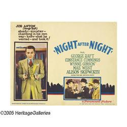 Night After Night. (Paramount, 1932). (2) Lobby Cards ( Night After Night (Paramount, 1932).
