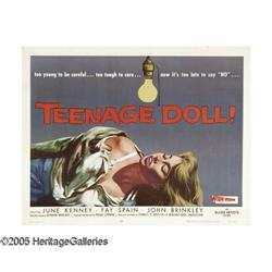 Teenage Doll (Allied Artists, 1957). Half Sheet (22" X Teenage Doll (Allied Artists, 1957).