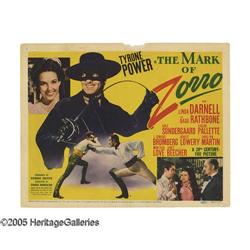 The Mark of Zorro (20th Century Fox, 1940). Title Lobby The Mark of Zorro (20th Century Fox, 1940).