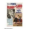 Image 1 : Blood and Sand (20th Century Fox, 1941). One Sheet (27" Blood and Sand (20th Century Fox, 1941).