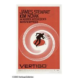 Vertigo (Paramount, 1958). One Sheet (27  X 41 ). Now a Vertigo (Paramount, 1958).