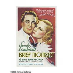 Brief Moment (Columbia, 1933). One Sheet (27" X 41"). C Brief Moment (Columbia, 1933).