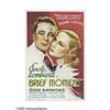 Image 1 : Brief Moment (Columbia, 1933). One Sheet (27" X 41"). C Brief Moment (Columbia, 1933).