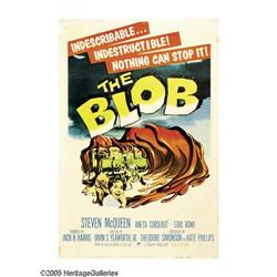 The Blob (Paramount, 1958). Poster (40  X 60 ). Steven The Blob (Paramount, 1958).