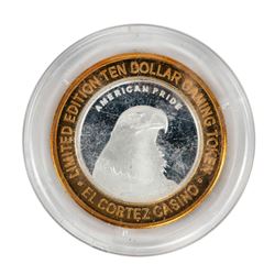 .999 Fine Silver El Cortez Hotel & Casino Las Vegas $10 Limited Edition Gaming Token