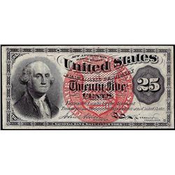 March 3, 1863 Fourth Issue Twenty-Five Cent Fractional Currency Note