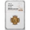 Image 1 : 1838 $5 Classic Head Half Eagle Gold Coin NGC AU Details