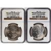 Image 1 : Lot of 1886-1887 $1 Morgan Silver Dollar Coins NGC Brilliant Uncirculated