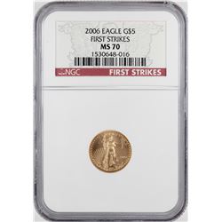 2006 $5 American Gold Eagle Coin NGC MS70 First Strikes
