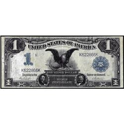 1899 $1 Black Eagle Silver Certificate Note