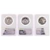 Image 2 : Lot of 1957-1959 Proof Franklin Half Dollar Coins NGC PF67