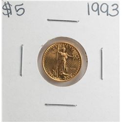 1993 $5 American Gold Eagle Coin