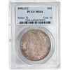 Image 1 : 1891-CC $1 Morgan Silver Dollar Coin PCGS MS64 Nice Reverse Toning