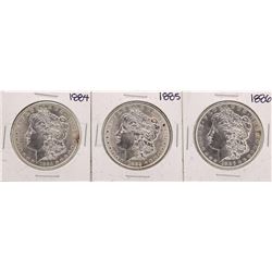 Lot of 1884-1886 $1 Morgan Silver Dollar Coins