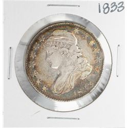1833 Capped Bust Half Dollar Coin Nice Toning