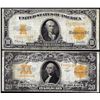 Image 1 : Lot of 1922 $10 & $20 Gold Certificate Notes