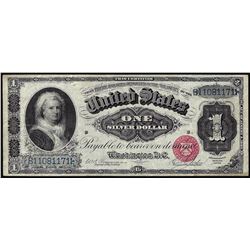 1886 $1 Martha Silver Certificate Note