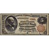 Image 1 : 1882BB $5 American Exchange Bank New York, NY CH# 1394 National Currency Note